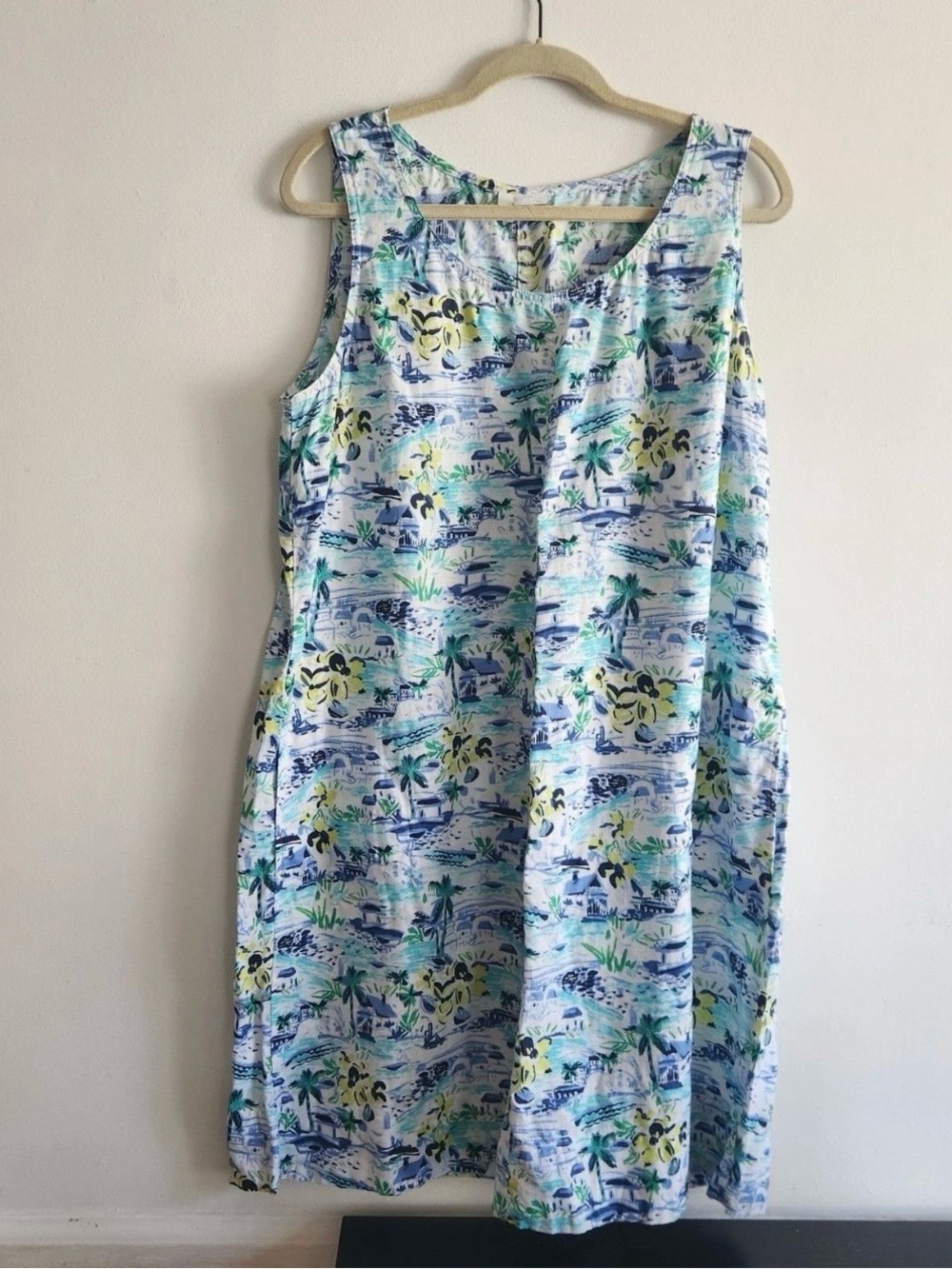 J Jill Hawaiian Linen Dress